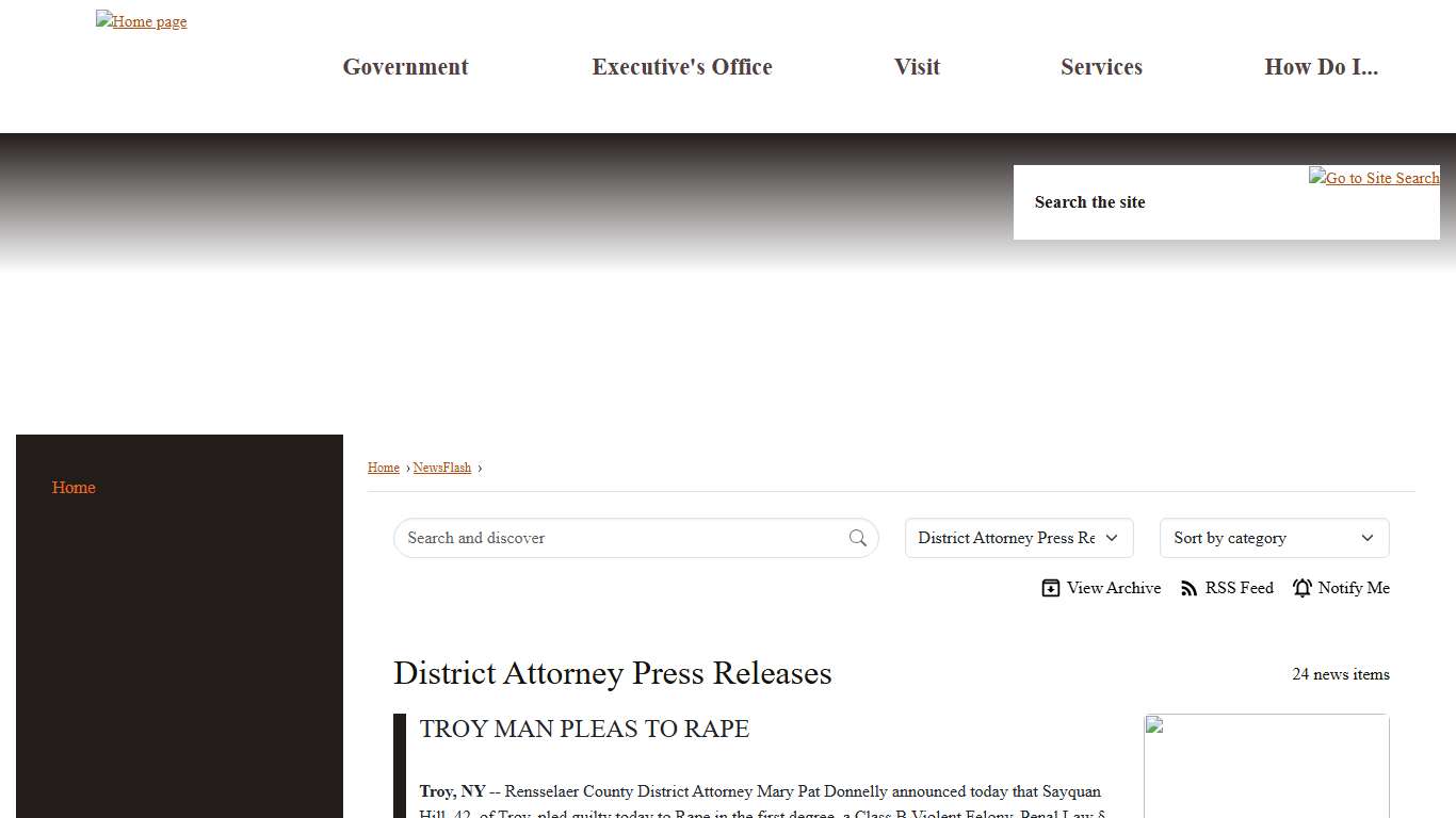 News Flash • Rensselaer County, NY